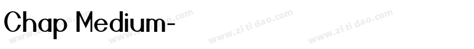 Chap Medium字体转换